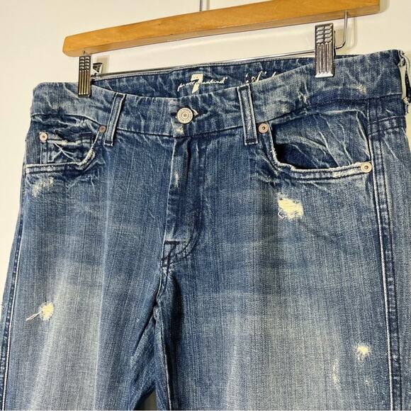 7 For All Mankind Squiggle Bootcut in Vintage Allston Size 31 - Picture 4 of 7